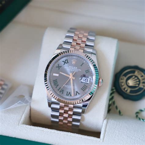 rolex datejust flowers gold steel|rolex datejust 36 everose gold.